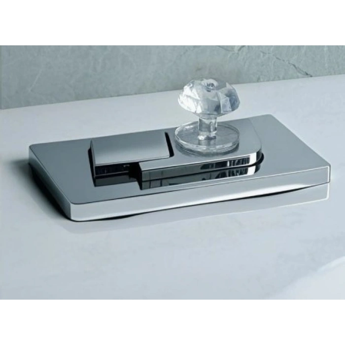 VipMarketim 4 Adet Kristal Tasarımlı Çok Amaçlı Yapışkanlı Tutacak Buton