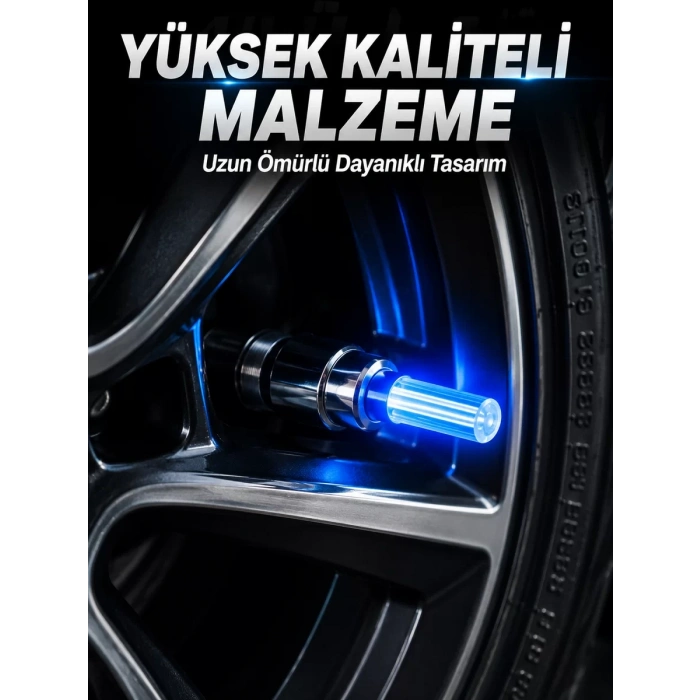 VipMarketim 4 Adet LED Lastik Sibop Işığı Otomobil İçin Hareket Sensörlü