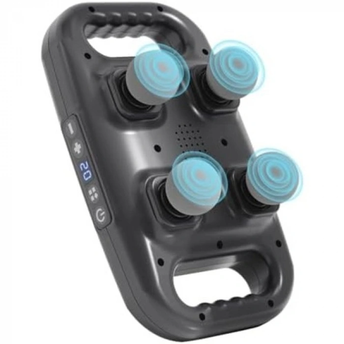 VipMarketim 4 Başlıklı Masaj Tabancası - Ergonomik Derin Doku Sırt ve Boyun Masaj Aleti Ağrı ve Sızı Giderici