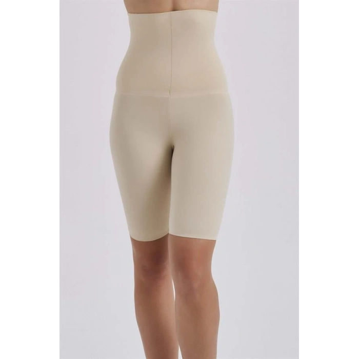 VipMarketim 4007 Poliyamid Lazer Kesim Göbek Toparlayıcı Short