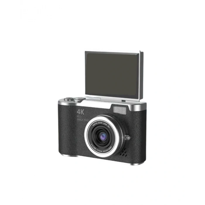 VipMarketim 48 MP Kompakt Dijital Kamera 4K Video 8X Zoom ve Flip Ekran Selfie Vlog Uyumlu