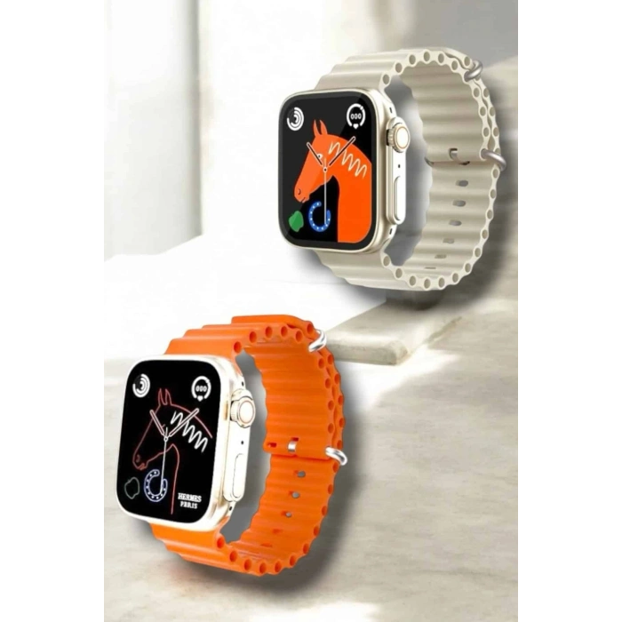 VipMarketim 49MM Ekranlı Kan Basıncı ve Adımsayar Özellikli Bluetooth Akıllı Saat