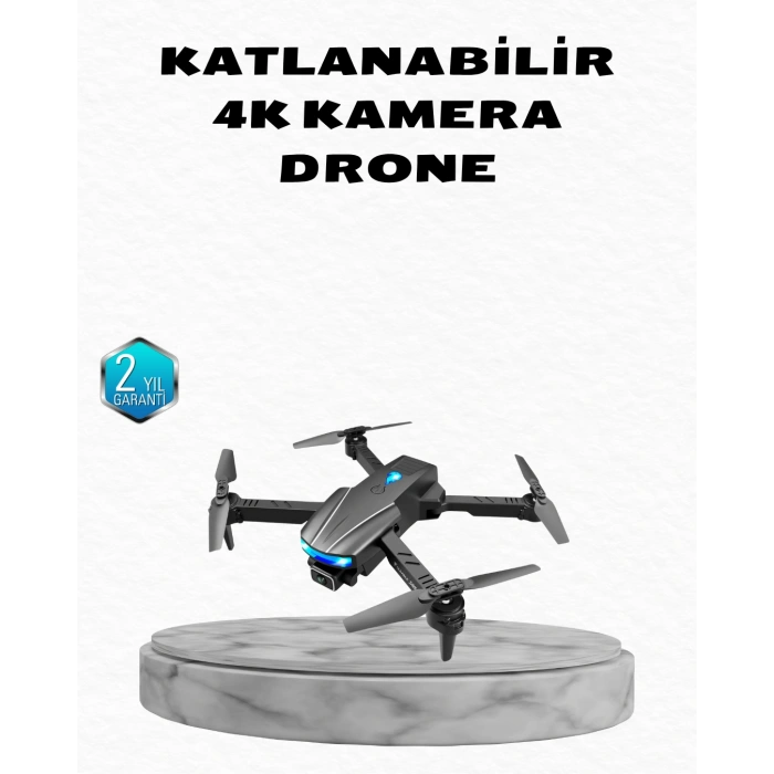 VipMarketim 4K Kamera Özellikli Katlanabilir Drone Wi-Fi ve Yükseklik Sabitlemeli