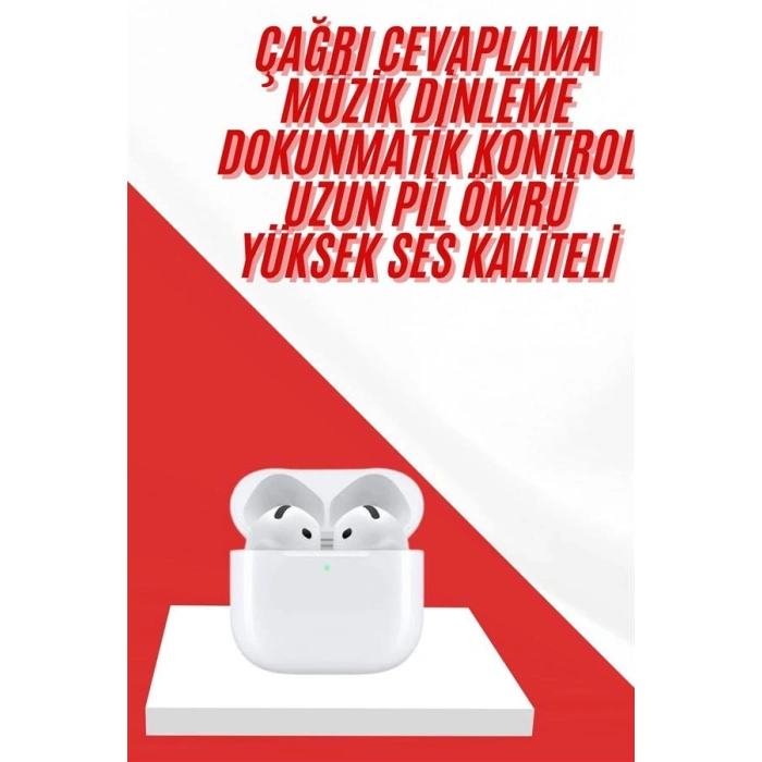 VipMarketim 4.Nesil Bluetooth Kulaklık Yüksek Ses Kaliteli Dokunmatik Kontrol Özellikli