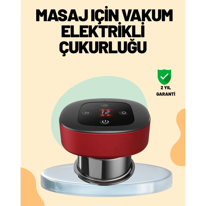 VipMarketim 4’ü 1 Arada Elektrikli Çukurluk Masaj Seti Isı Masaj ve Kırmızı Işık