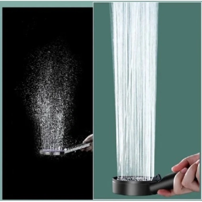 VipMarketim 5 Kademeli Duş Başlığı Siyah