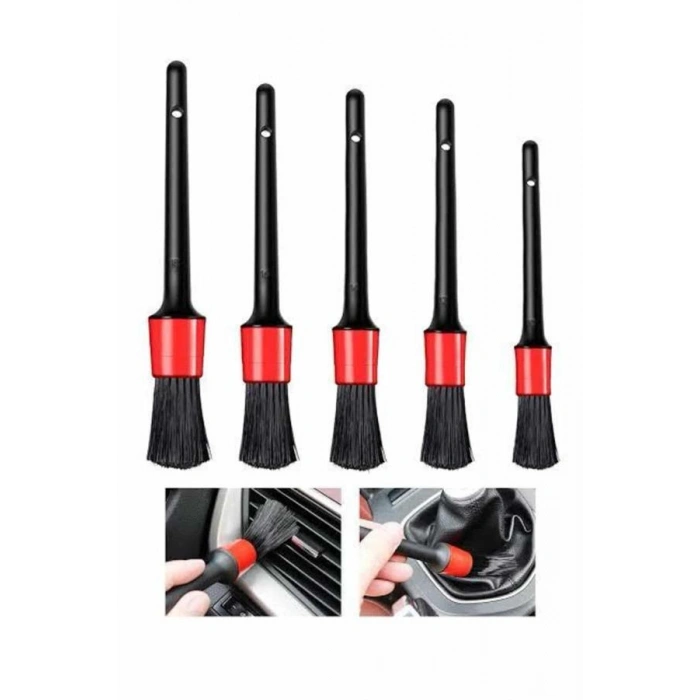 VipMarketim 5 Parça Araç İçi Temizlik Fırçası Araç İçi-Dışı Temizleme Fırça Seti