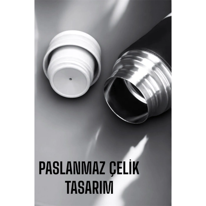 VipMarketim 500 ml Kapasiteli Taşınabilir Basınçlı Termos Seti Günlük Kullanım için İdeal