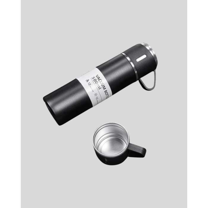 VipMarketim 500 ml Paslanmaz Çelik Termos Seti – Sızdırmaz Vakumlu Isı Koruma Özellikli Taşınabilir Termos