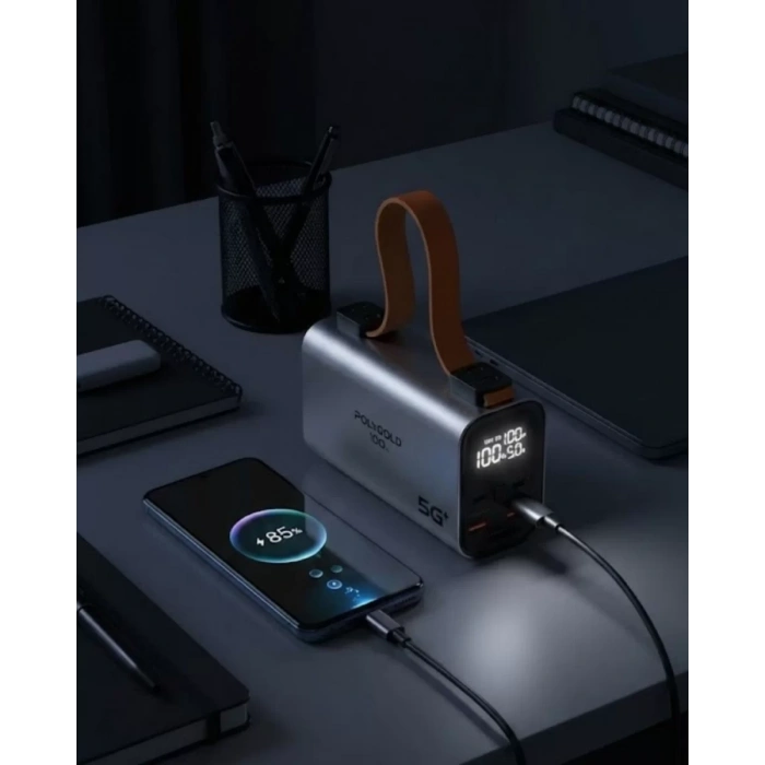 VipMarketim 50.000 mAh LED Ekranlı Taşınabilir Şarj Cihazı Süper Hızlı Şarj