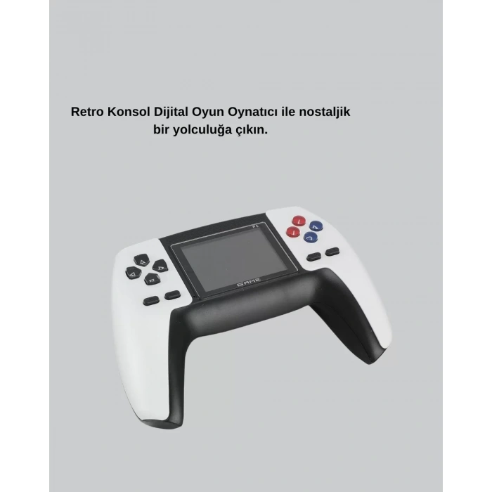 VipMarketim 520 Klasik Oyunlu P5™ ControllerView Retro Konsol – Şarjlı Ergonomik Tasarım