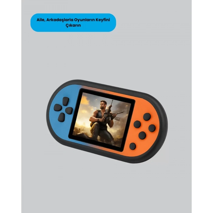 VipMarketim 520 Oyunlu Taşınabilir Oyun Konsolu HD Ekranlı Retro Eğlence