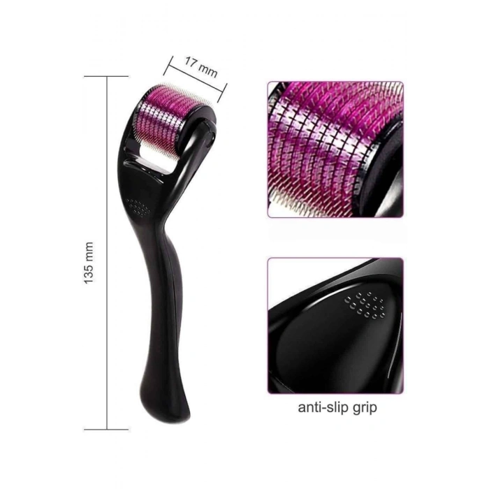 VipMarketim 540 Iğneli Derma Roller 1Mm Titanyum Uçlu Saç Kaş Serum Kullanımına Uygun