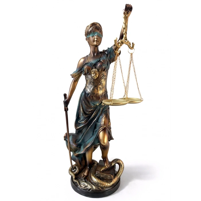 VipMarketim 55x17 cm Polyester Adalet Biblosu