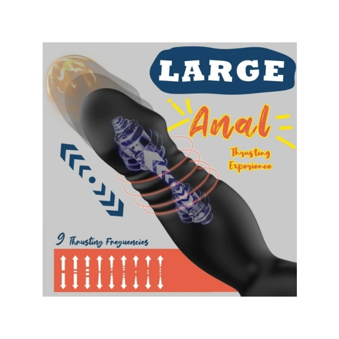 VipMarketim 5in1 Telefon Kontrollü Titreşimli İleri Geri Vibratör