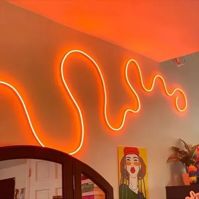 VipMarketim 5m 16 Renk 4 Fonksiyonlu Esnek Şerit Neon LED