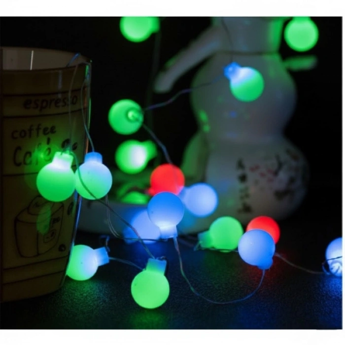 VipMarketim 5m 28 Led RGB Işık Şeffaf Kablo Fişli Eklemeli