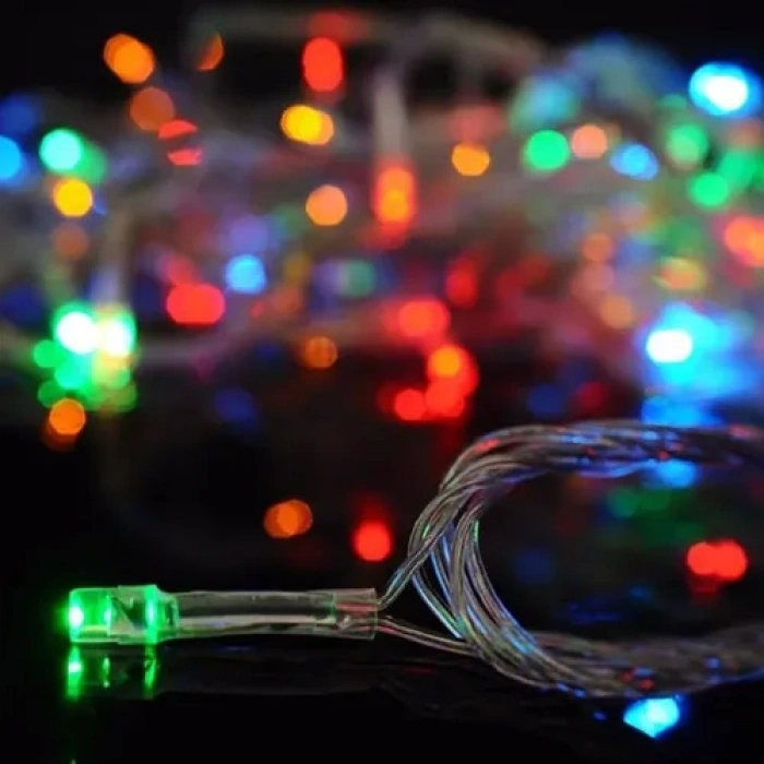 VipMarketim 5m 30 LED Pilli RGB Peri LED