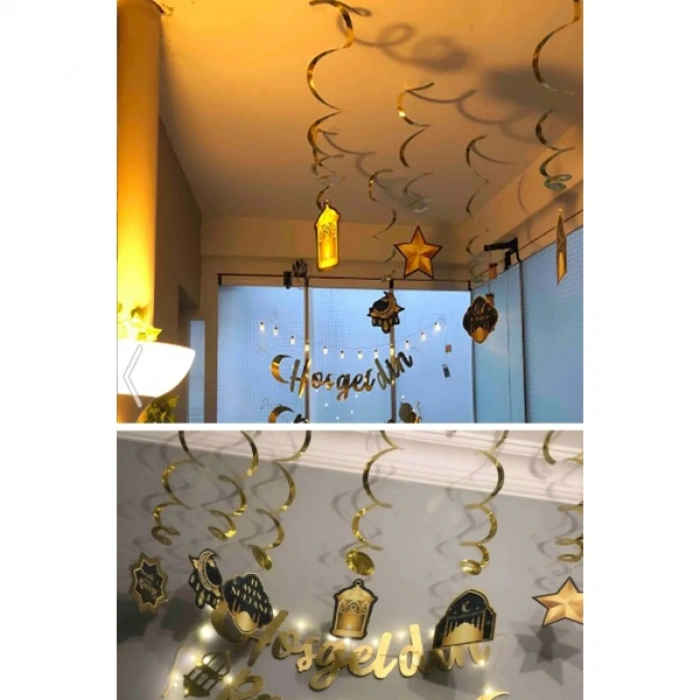 VipMarketim 6lı Sarkıt Ramazan Süsü Yeşil