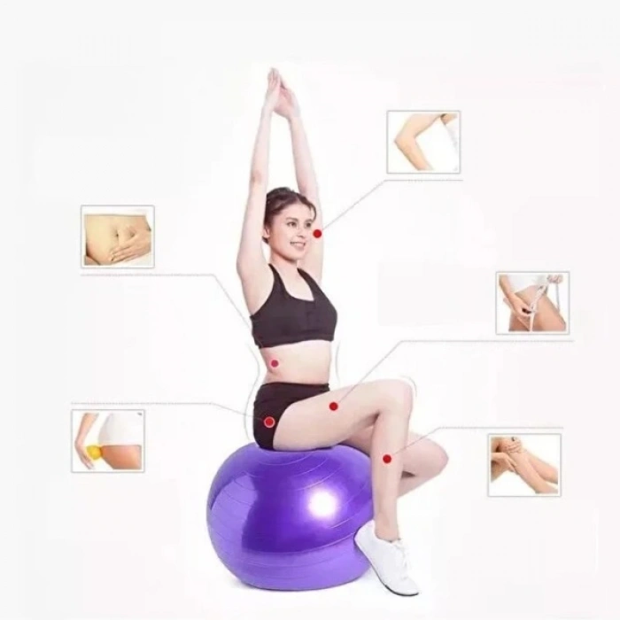 VipMarketim 60 cm Pilates Topu