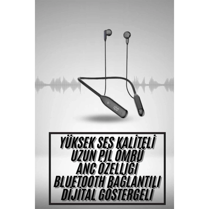 VipMarketim 60 Saat Uyumlu Bluetooth Kulaklık Kablolu ANC Özellikli Kulaklık