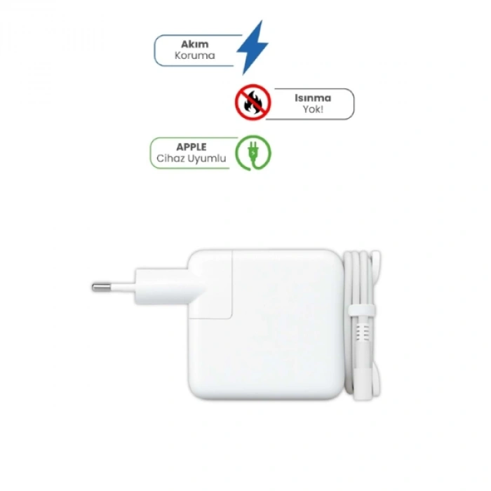 VipMarketim 6.50V 3.65A MAGSAFE 2 60W APPLE İçin Laptop Adaptör