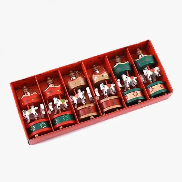 VipMarketim 6lı Atlı Karınca Yılbaşı Süsü