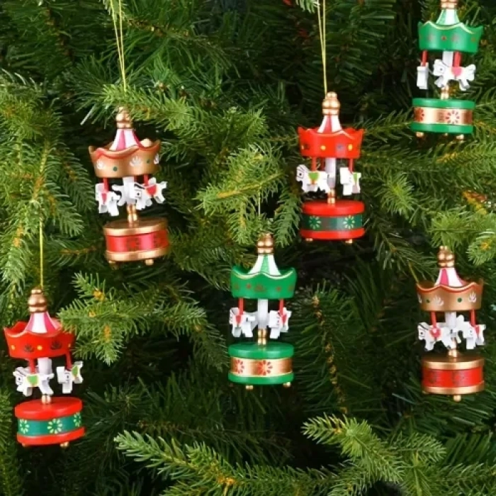 VipMarketim 6lı Atlı Karınca Yılbaşı Süsü