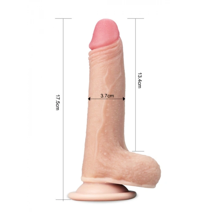 VipMarketim 7 İnç Sliding Skin Dual Layer Dong