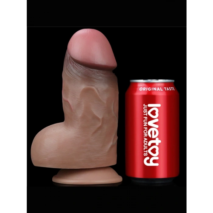 VipMarketim 7.0 İnç Dual Layered Platinum Silicone Cock