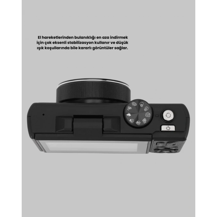 VipMarketim 75MP 5K Video Destekli Dijital Kamera 18x Zoom Çok Eksenli Stabilizasyon