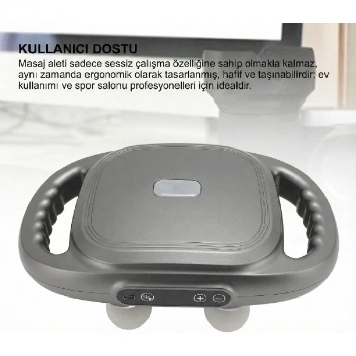 VipMarketim 8 Başlıklı Şarjlı Isıtmalı Masaj Aleti
