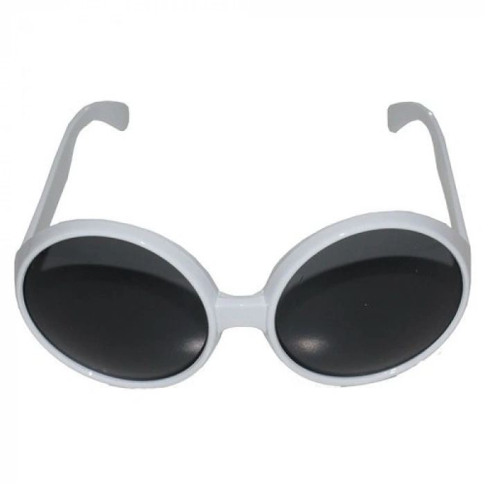 VipMarketim 80 li Yıllar Beyaz Renk Nostalji Yeşilçam Parti Gözlüğü