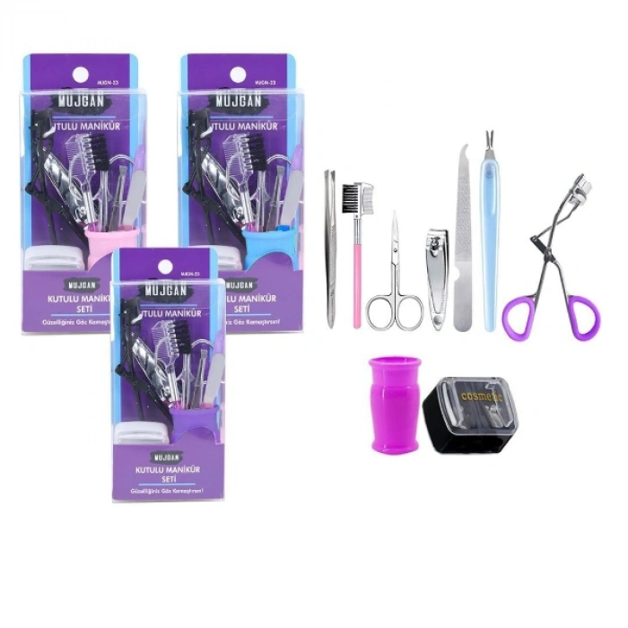 VipMarketim 9 Parça Kutulu Manikür Seti