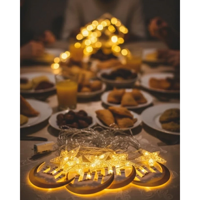 VipMarketim A++ Tasarruflu Ramazan Süs Işığı Pencere Perde Balkon Uyumlu