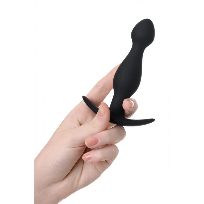 VipMarketim A-Toys  anal plug, Beden S, silikon, siyah, 11,5 cm