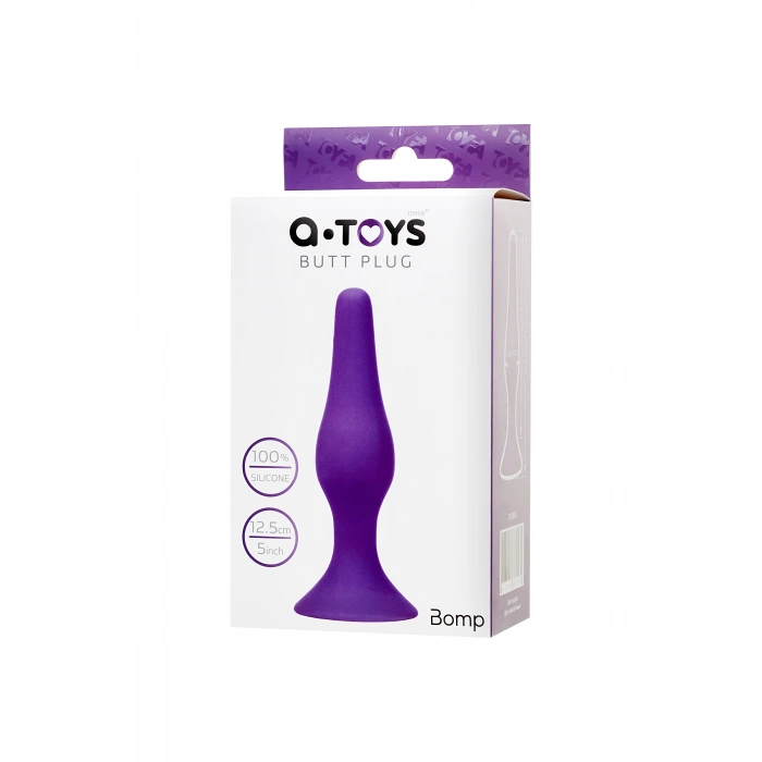 VipMarketim A-Toys  Anal Plug, silikon, mor, 12,5 cm