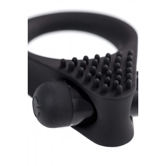 VipMarketim A-toys Brid Titreşim Penis Halkası, Silikon, Siyah, 6,3, Ø 3,1 Cm