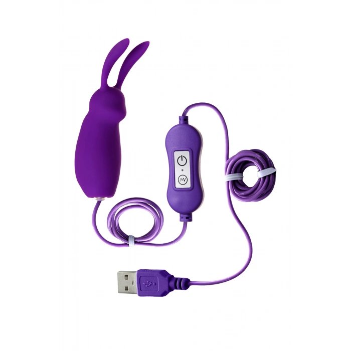 VipMarketim A-toys Bunny Mini Vibratör, Silikon, Mor