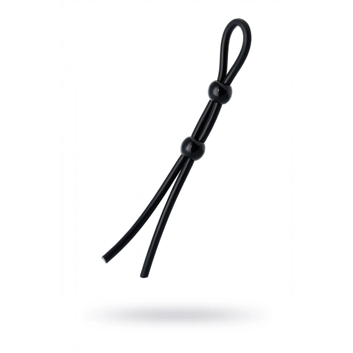 VipMarketim A-toys iki boncuklu penisine kement, silikon, siyah, 19,5 cm