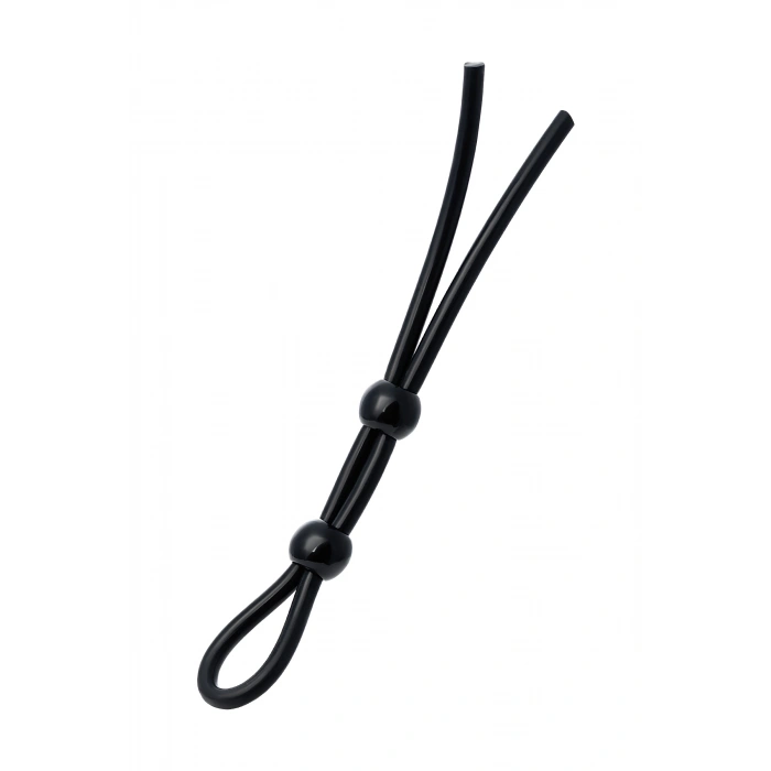 VipMarketim A-toys iki boncuklu penisine kement, silikon, siyah, 19,5 cm