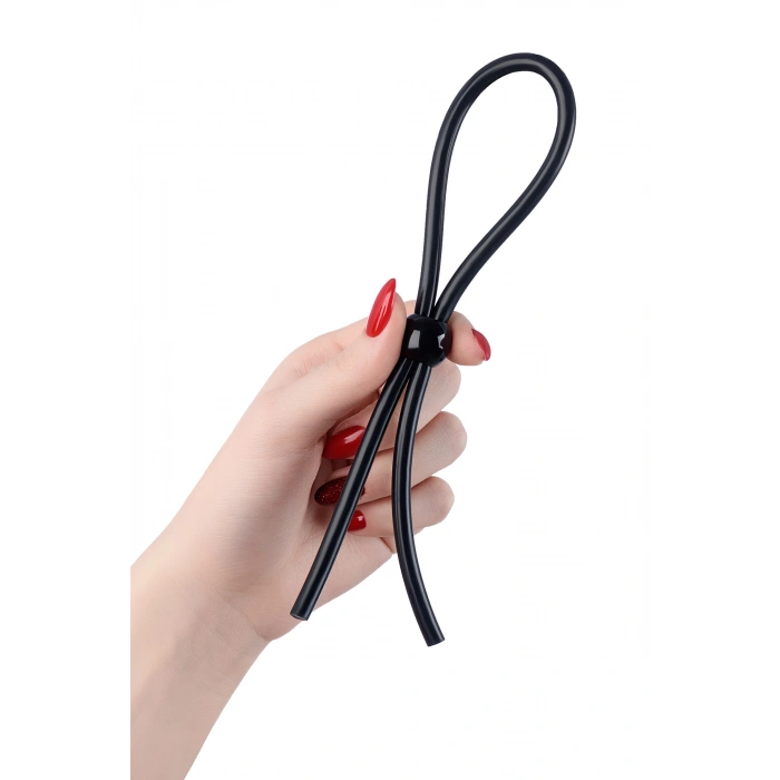 VipMarketim A-toys tek boncuklu penisine kement, silikon, siyah, 19,5 cm