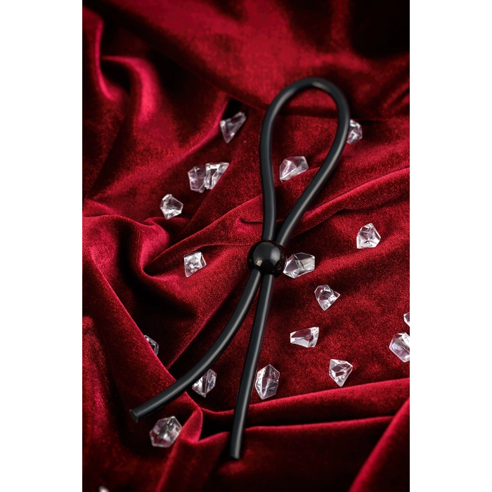 VipMarketim A-toys tek boncuklu penisine kement, silikon, siyah, 19,5 cm