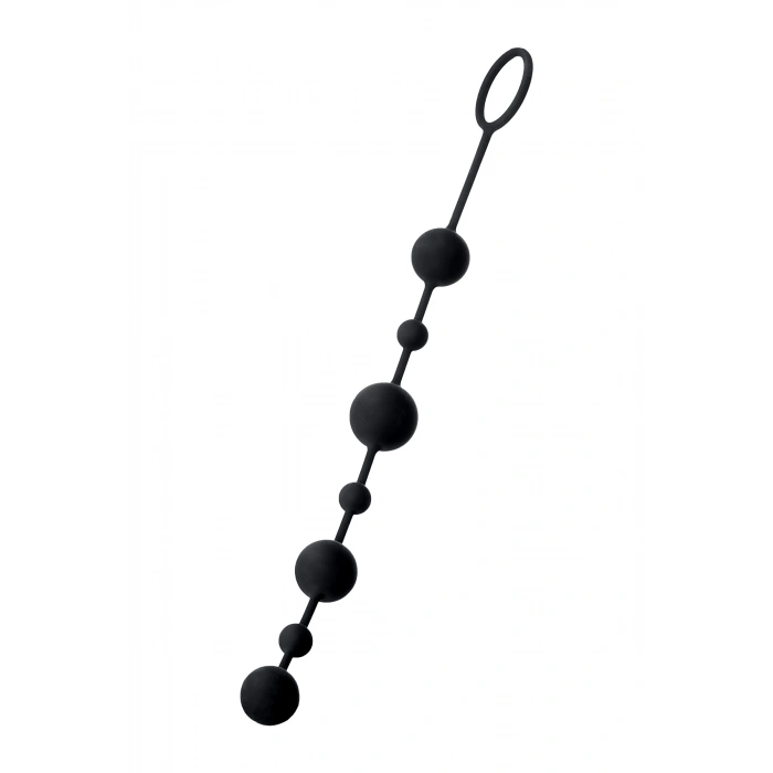 VipMarketim A-toys Coron Anal Boncuk, Silikon, Siyah, 35,9cm