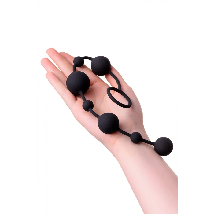 VipMarketim A-toys Coron Anal Boncuk, Silikon, Siyah, 35,9cm