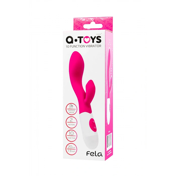 VipMarketim A-toys Fela Klitoral Vibratör , Silikon, Pembe, 20,5 Cm