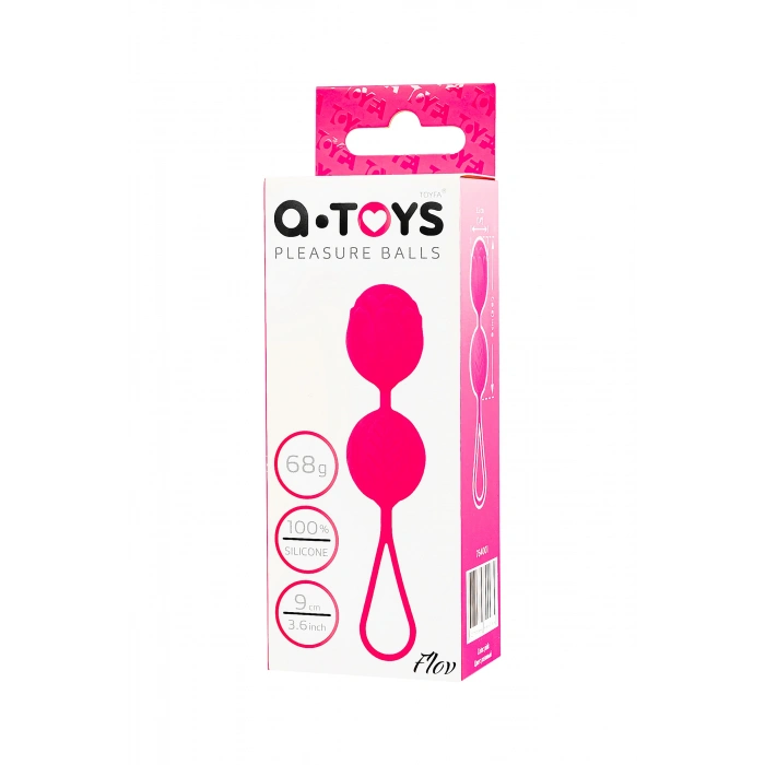 VipMarketim A-Toys Flov vajinal Topları, silikon, pembe, 15 cm