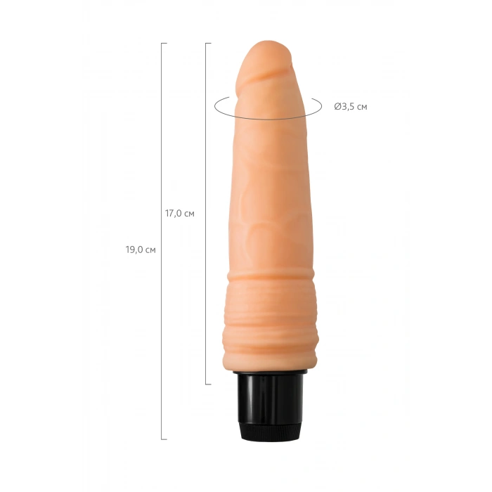 VipMarketim A-Toys Frem Realistik Vibratör, TPE, Ten, 19 cm