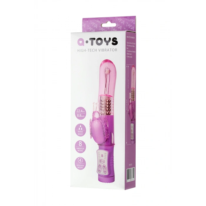 VipMarketim A-toys High-tech Vibratör, Tpe, Mor, 22,4 Cm
