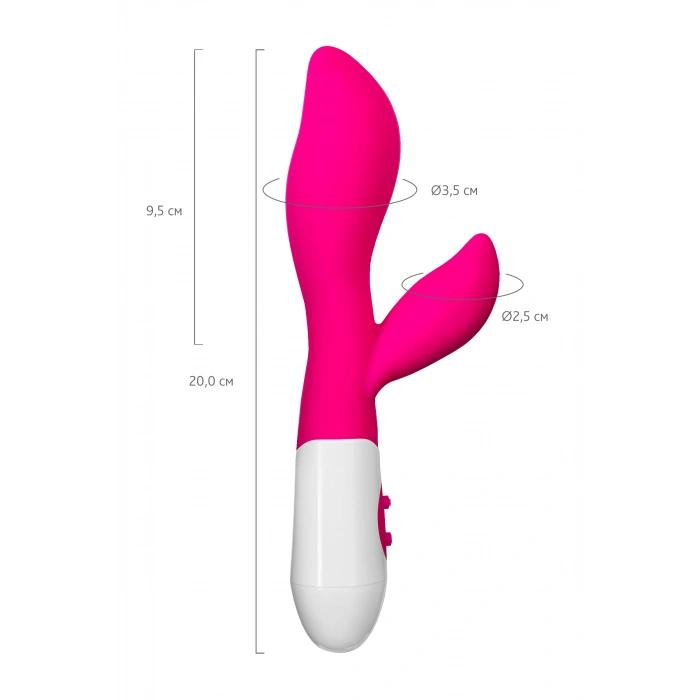 VipMarketim A-toys Lilu Klitoral Uyarıcı Vibratör, Silikon, Pembe, 20 Cm